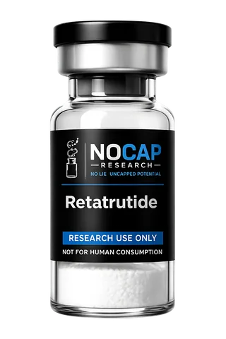 Retatrutide 10mg research vial from Nocap Research