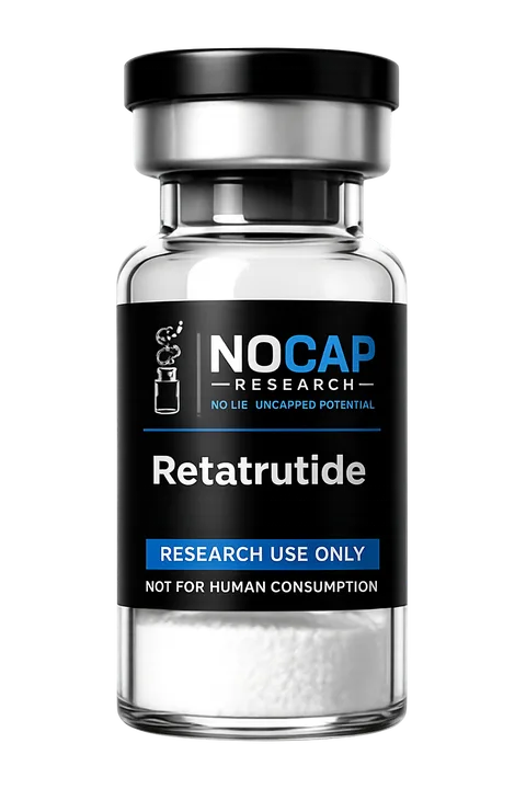 Retatrutide 10mg research vial from Nocap Research