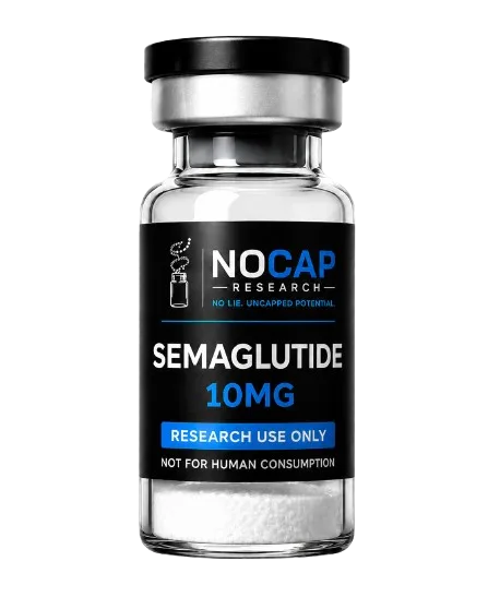 Semaglutide 10mg research vial from Nocap Research