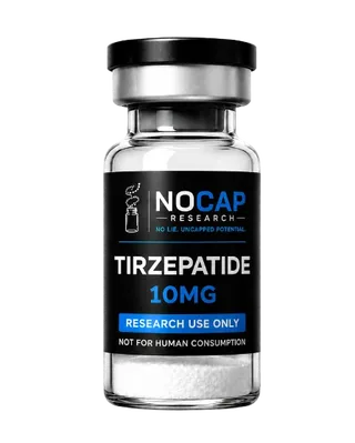 Tirzepatide 10mg research vial from Nocap Research